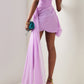 Rosetta Chiffon Draped Mini Dress